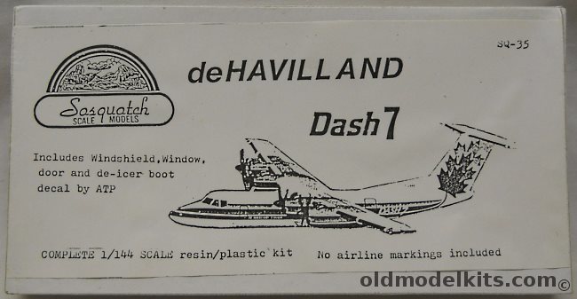 Sasquatch 1/144 Dash 7 (Dash-7) Transport, SQ-35 plastic model kit